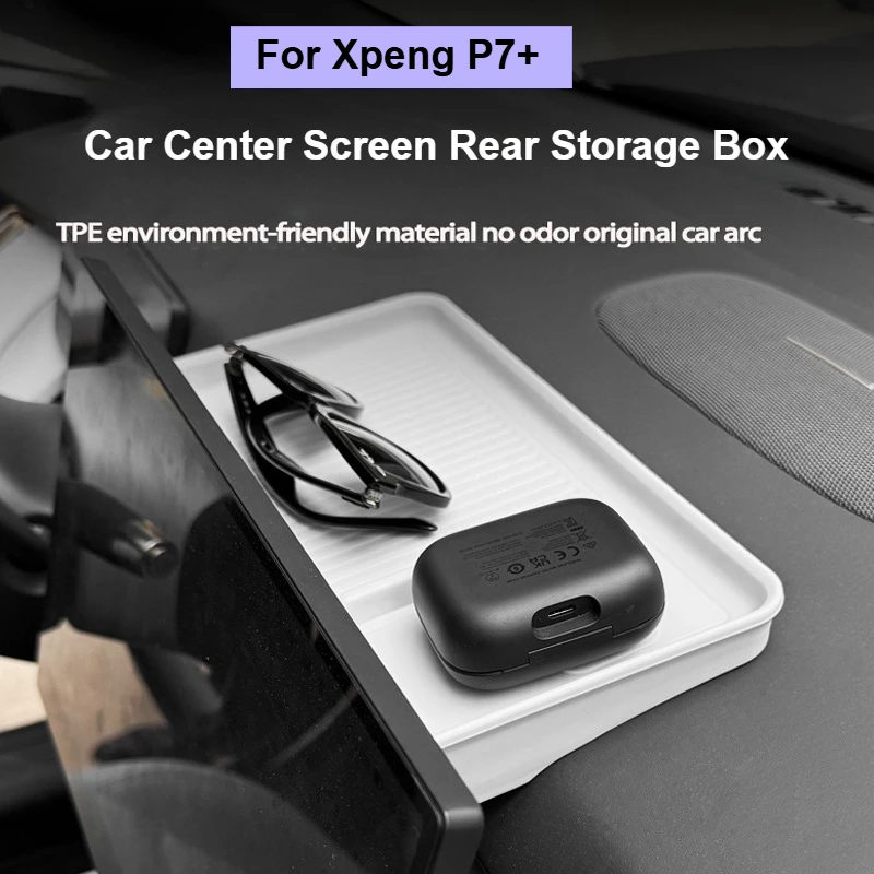 

Для Xiaopeng Xpeng P7 + задний ящик для хранения центрального экрана автомобиля ETC P7 + органайзер для приборной панели автомобиля, аксессуары для модификации хранения