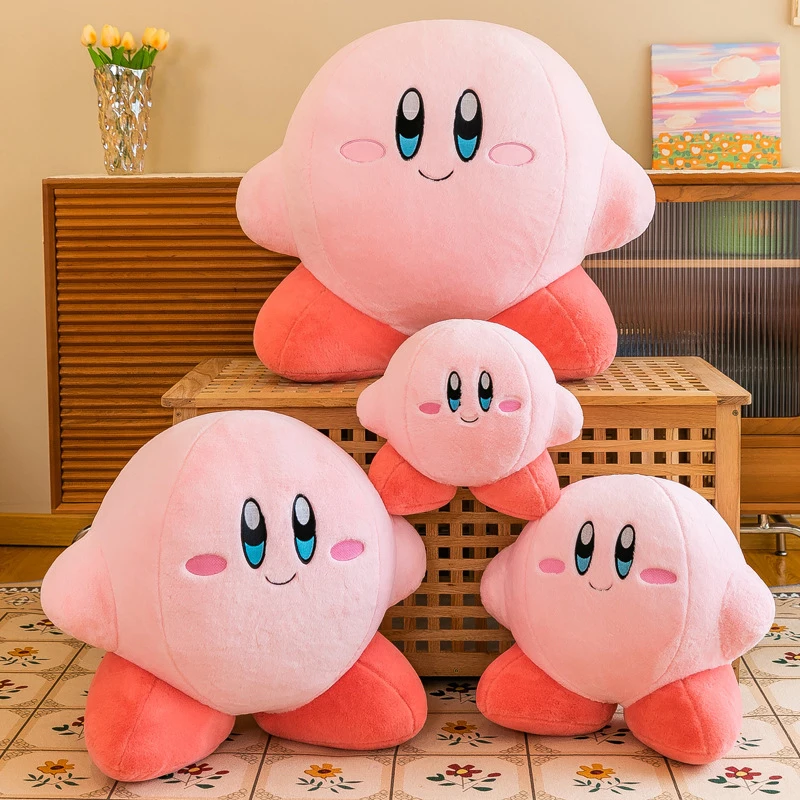 

Плюшевая игрушка Кирби классическая, 30-65 см, большая, мультяшная, аниме, подушка-обнимашка, розовая, подарок для детей на день рождения, декор для комнаты