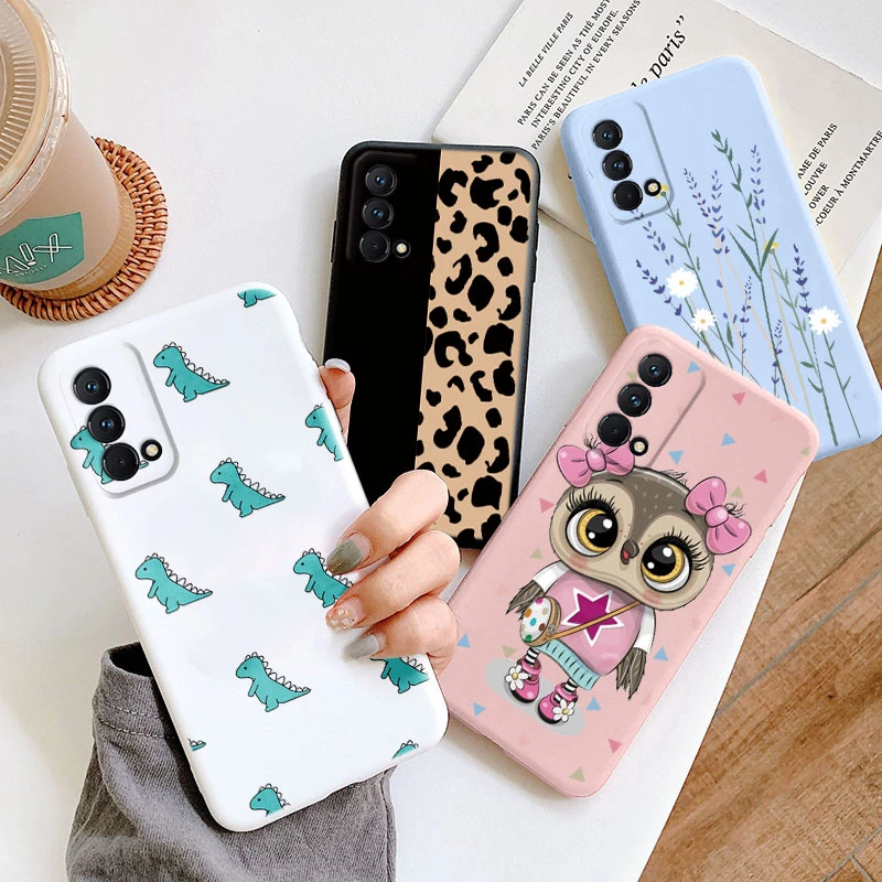 For OPPO Realme GT Master Edition Case Q3 Pro Carnival Phone Case Cute  Cat Dinosaur Soft TPU Cover For Realme GT Master Edition