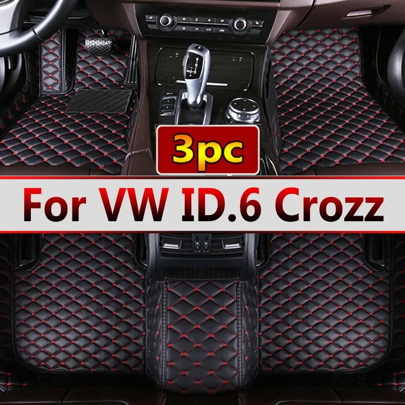 Car Floor Mats For VW VW ID.6 Crozz 2021 Custom Auto Foot Pads Automobile Carpet Cover Interior Accessories