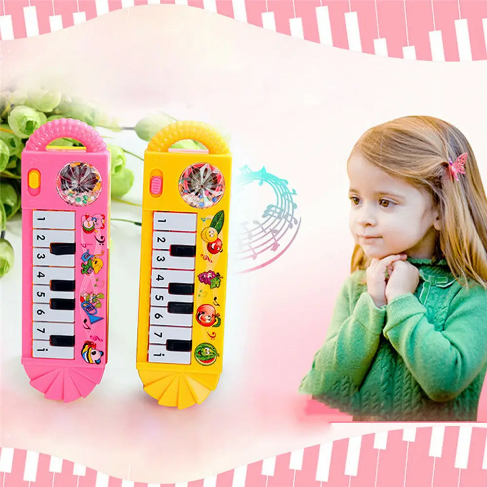 Juguete Musical portátil para bebé, Teclado de Piano con batería, instrumento de música de plástico, juguetes educativos tempranos para niños