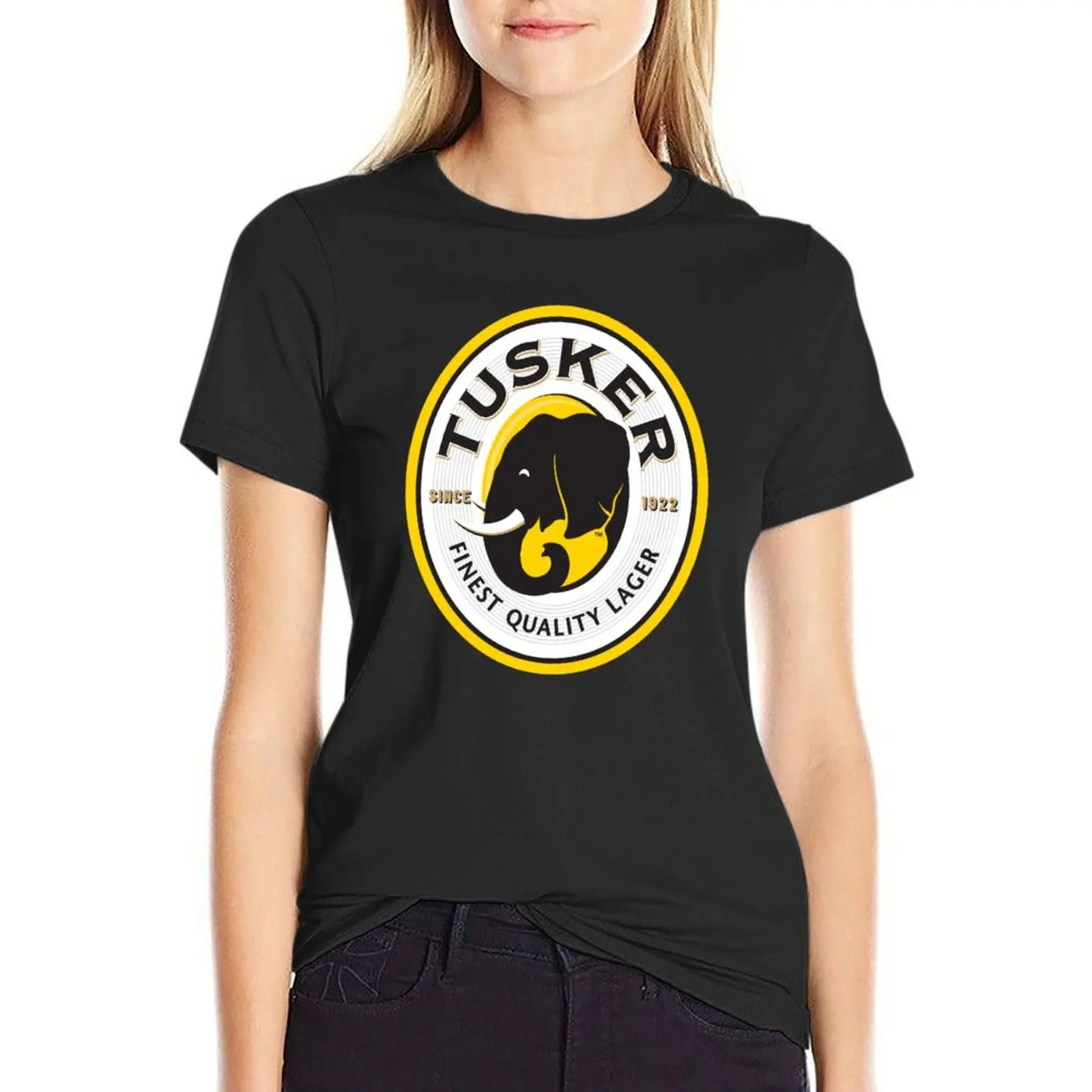 

Tusker Beer T-Shirt vintage clothes female lady clothes summer tops cute t-shirts for Women