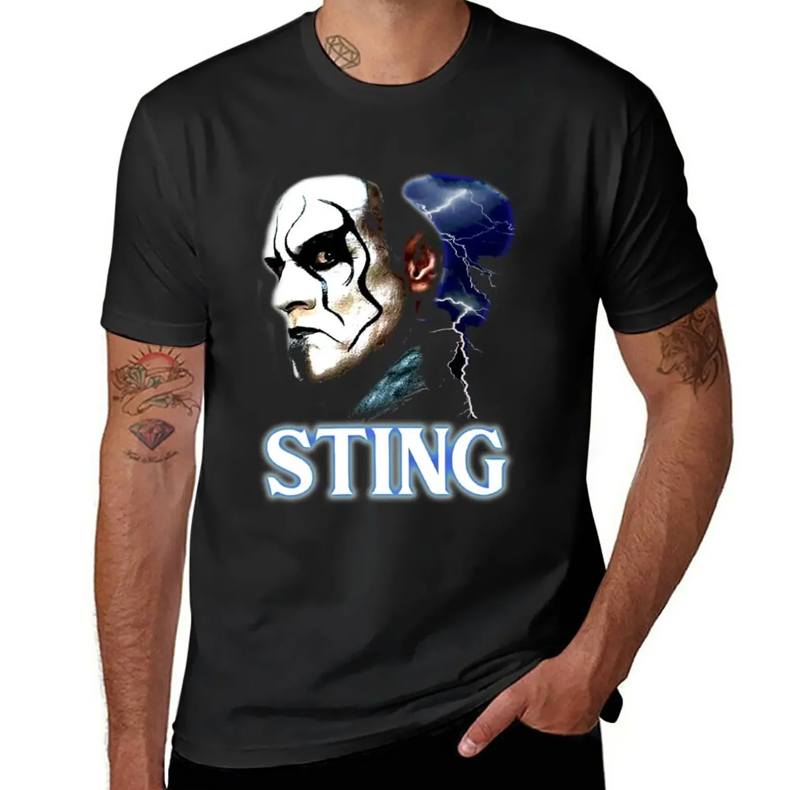 

New Sting Wrestler T-Shirt summer top aesthetic clothes Tee shirt blank t shirts plain t shirts men