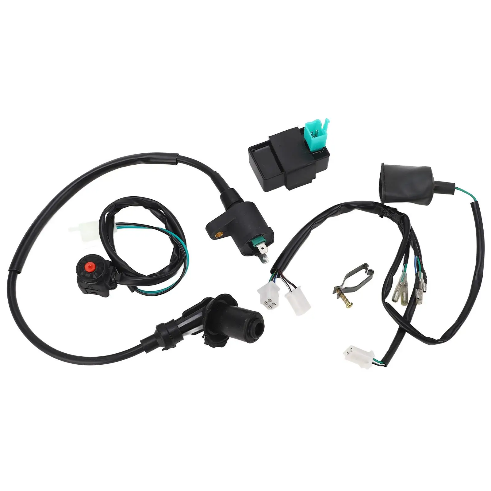 Heat Resistant Ignition Coil CDI Wiring Harness for 50cc -160cc Pit Dirt Bikes - Multi Protection