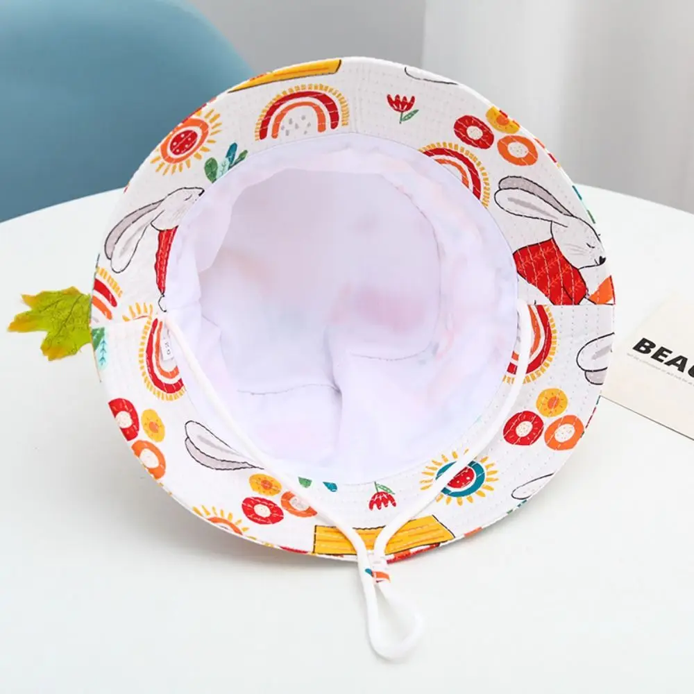 Sombreros de cubo con estampado Animal para niños, gorra de pescador de algodón con ala grande para exteriores, Playa