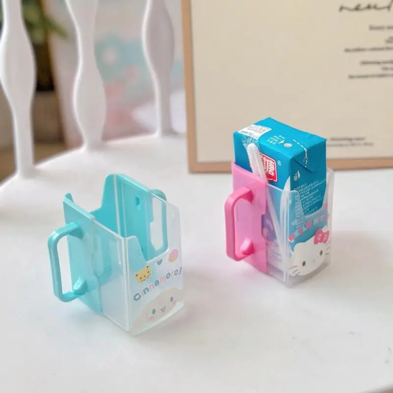 Anti-Spill Bottle Cup Milk Holder Adjustable Plastic Baby Toddler Juice Box Drinking Milk Box Holder