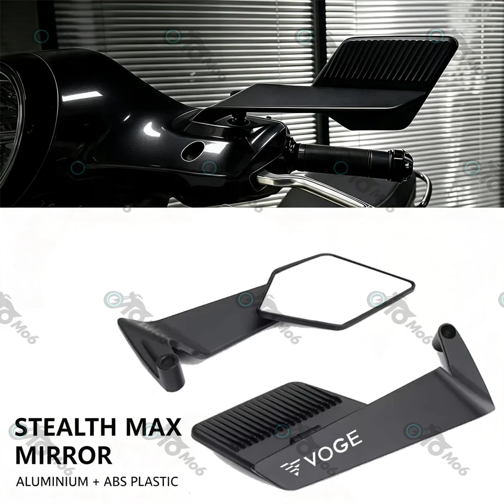 For LONCIN VOGE 500DS 650DS 500R 500AC 300AC RR  DS525X Rally Motorcycle Folding Wind Wing Aluminum Alloy Side Rearview Mirror
