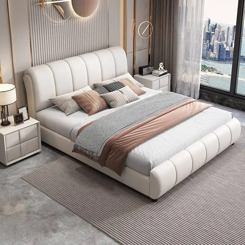 

Full Girls Bed Frame Wooden Queen Double Modern Beauty Sleeping Princess Beauty Bed Safe Floor Muebles Lounge Suite Furniture