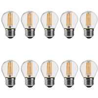 10X LED Edison Filament Bulbs Lights G45 Dimmer E27 E14 4W 8W 12W Dimmable 220V Cold Warm White 360 Degree Energy Lamps