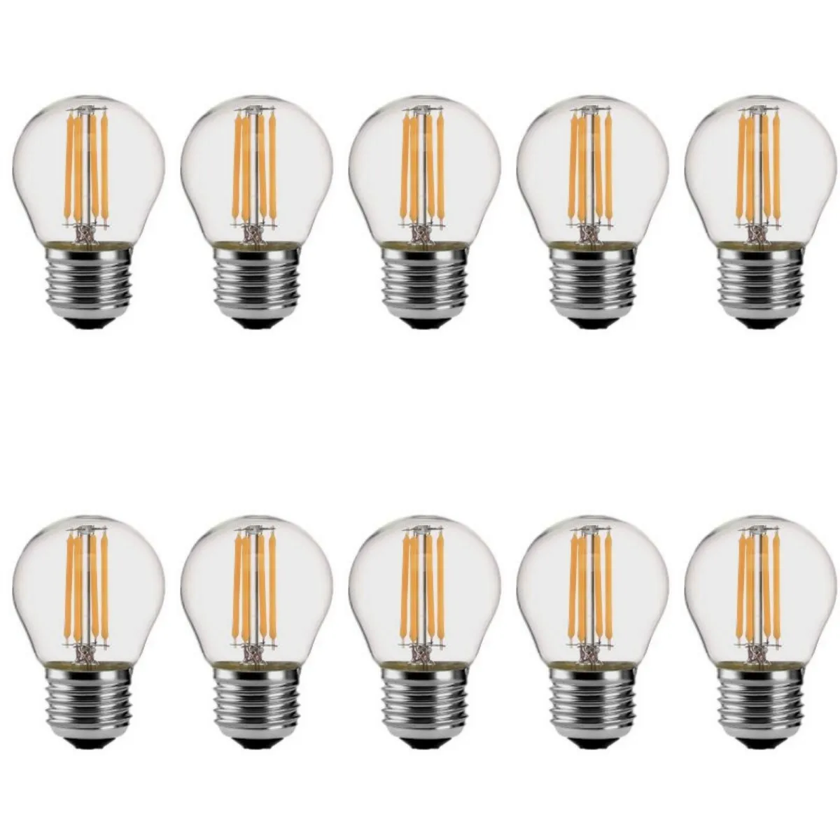 10X LED Edison Filament Bulbs Lights G45 Dimmer E27 E14 4W 8W 12W Dimmable 220V Cold Warm White 360 Degree Energy Lamps