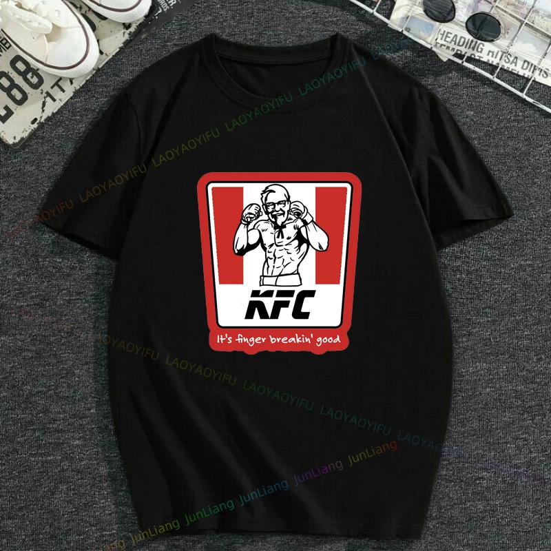 Camiseta gráfica divertida para hombre, ropa psicodélica KFC de gran tamaño, camiseta para hombre, ropa, Tops, ropa de calle, camiseta Vintage para mujer