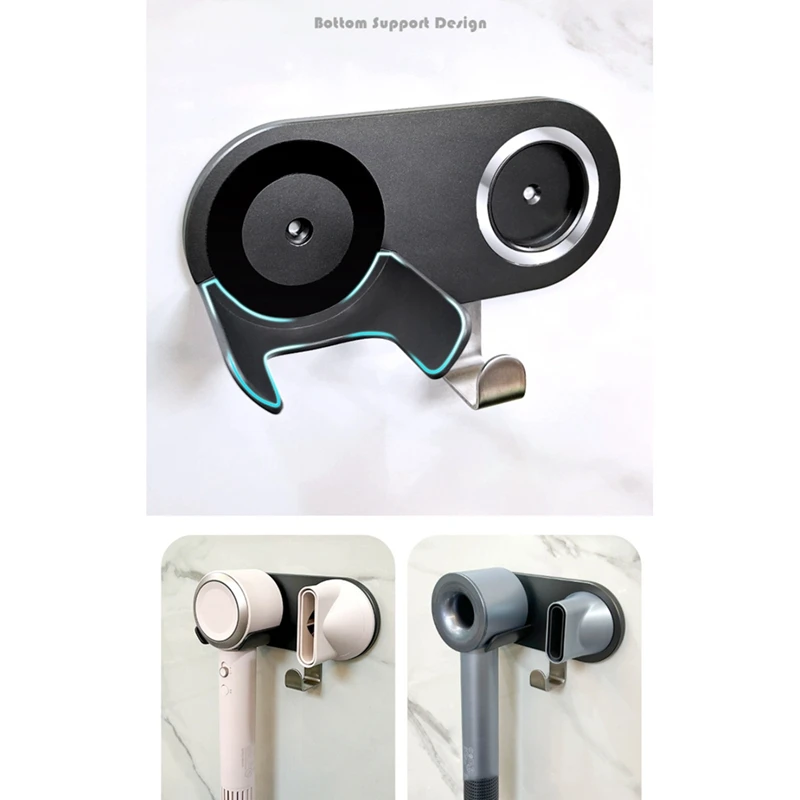 Abu-untuk Dyson HD08 HD15 Laifen LF03 SE rak penyimpanan pengering rambut gratis rak penyimpanan dinding pegangan nozel
