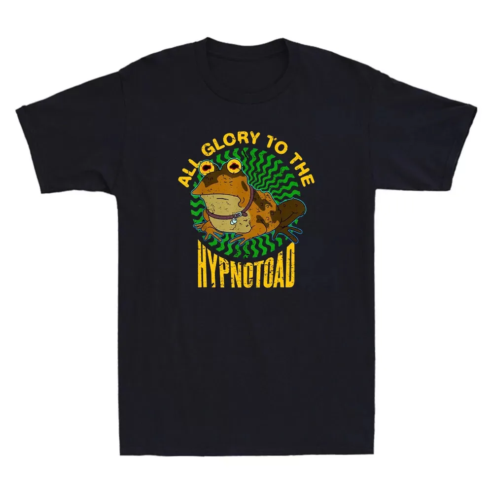 All Glory to the Hypnotoad Funny Forg Graphic Vintage Men's Short Sleeve T-Shirt