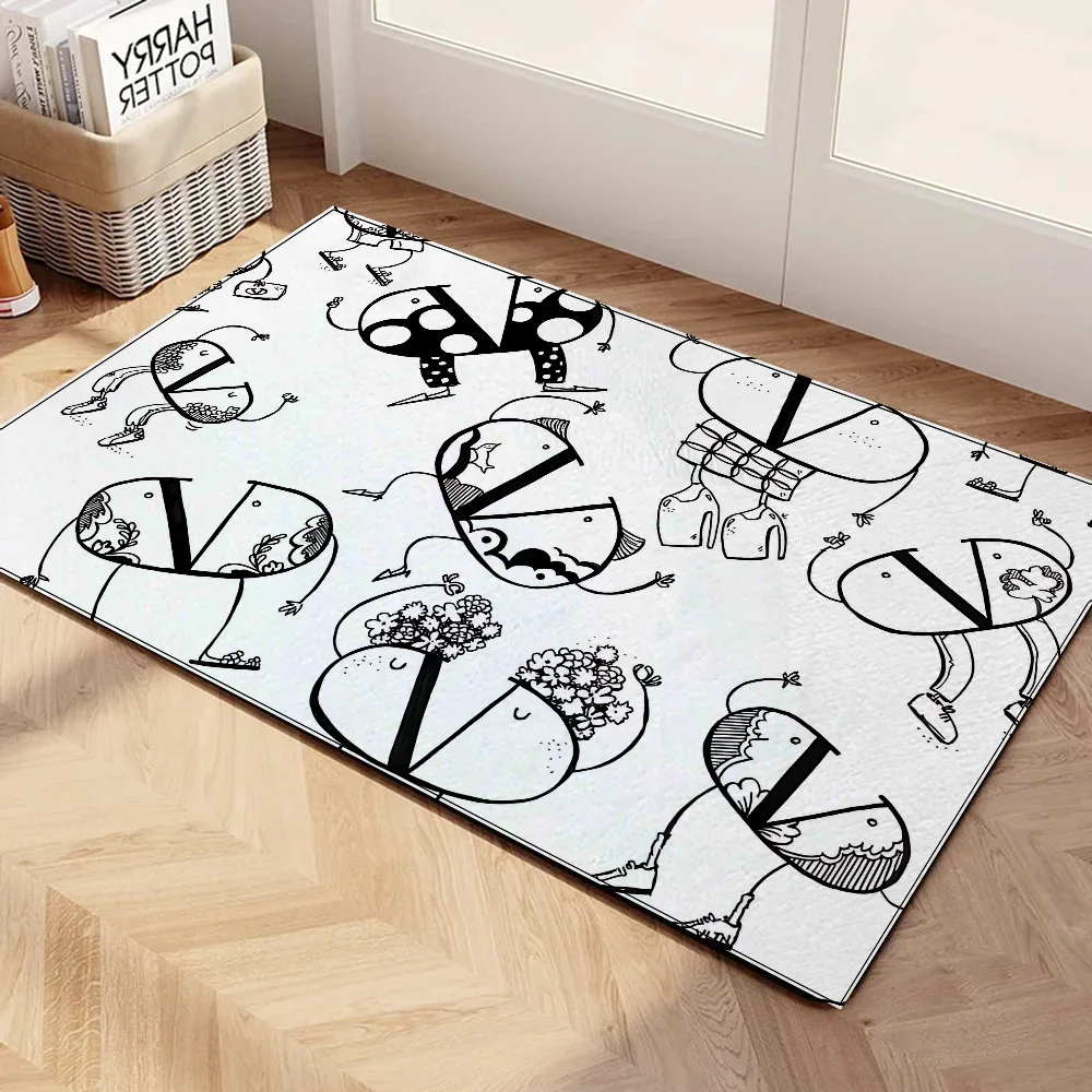 Bathroom Mat for Hallway on the Floor Valentinos Outdoor Doormat Entrance Door Carpet Carpets Bedroom Rug Kitchen Rugs Bath Mats