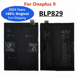 2024 Years High Quality BLP829 1+ Original Battery For OnePlus 9 One Plus 9 4500mAh Mobile Phone Replacement Battery Bateria