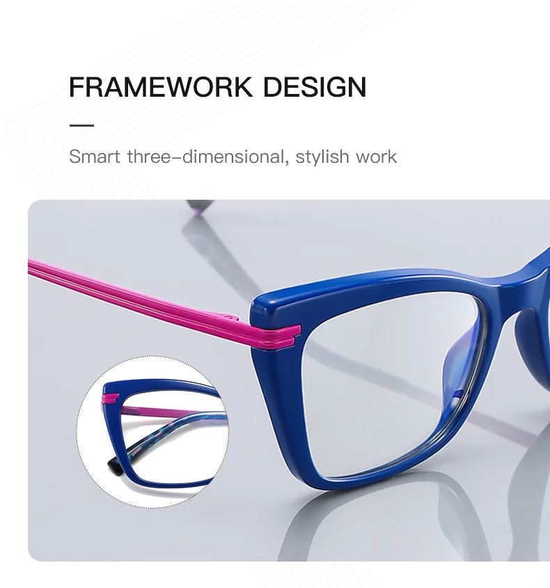 نظارات طبية JMISUS فوتوكروميك للنساء بإطار عين القطة على شكل فراشة عدسات تقدمية متعددة البؤر للاستخدام الداخلي والخارجي #2