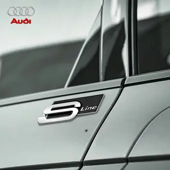 這款全新的 ABS 字母 3D 貼紙 Quattro Sline 2.0T 適用於改裝奧迪 A4 2008-2017 亮黑色行李箱。 10 最佳銷售 奧迪S-Line貼紙 - №7