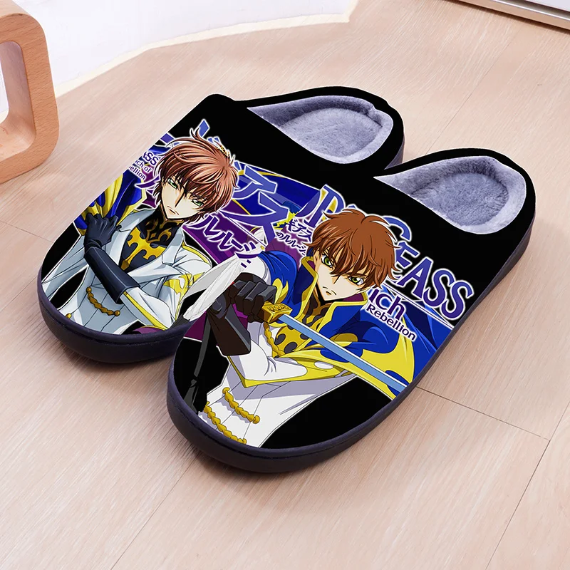Lelouch of the Rebellion R2 Zero Lelouch CC Scarpe Pantofole invernali in cotone Unisex Cosplay uomo donna pantofole scarpe Abbigliamento per la casa
