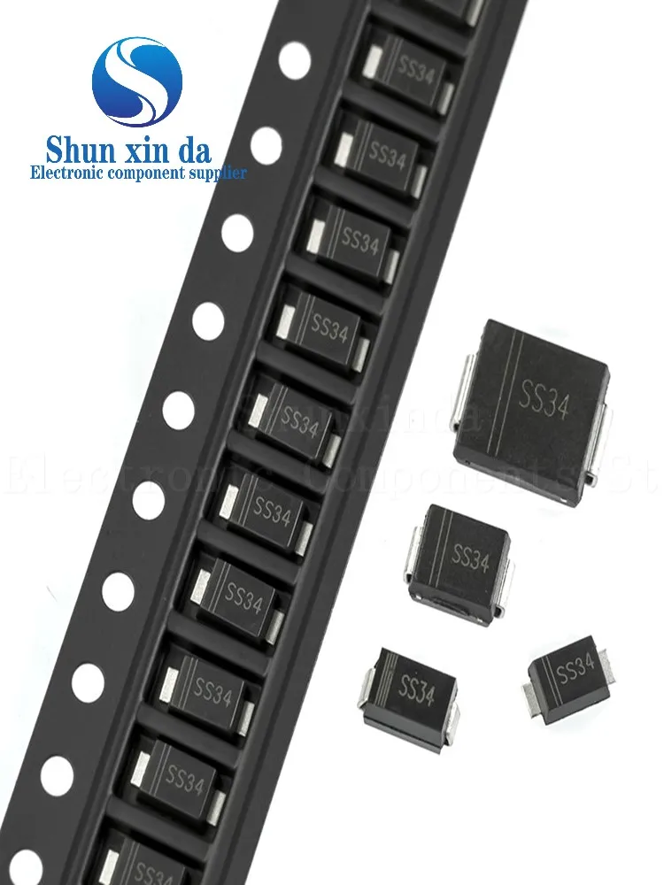 

2000-3000 шт. SS34 3A 40 В SMA SMB SMC SR340 1N5822 DO-214AC DO-214AB DO-214AA SMD диоды Шоттки