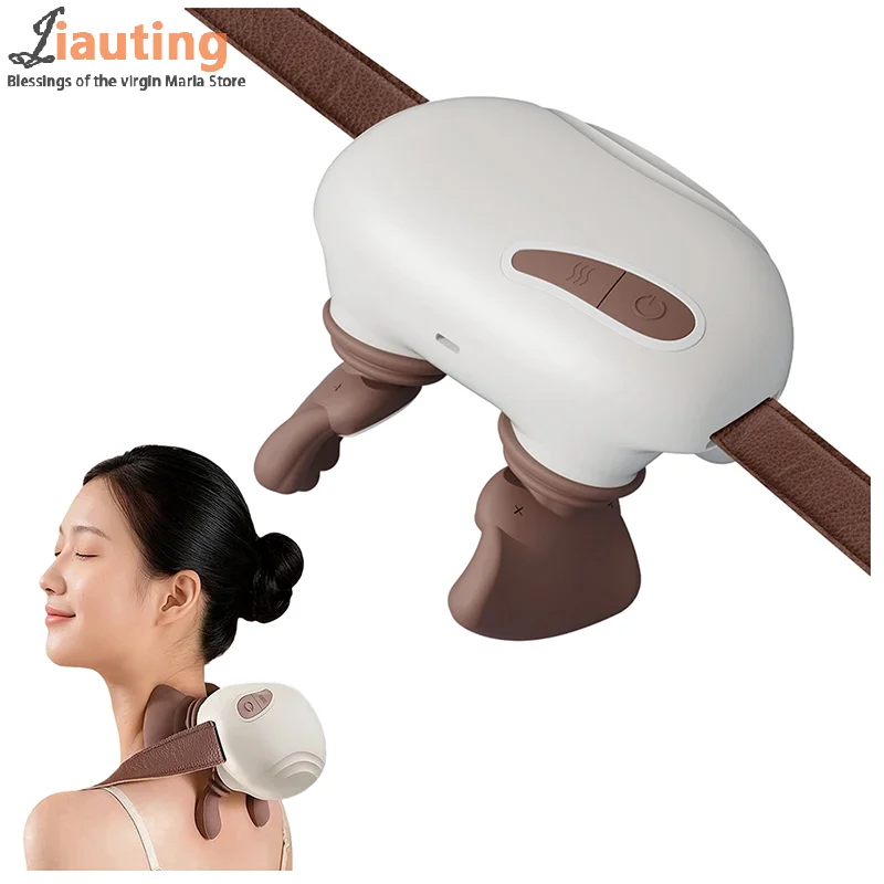 

Neck Massager With Real Hand Simulation Wireless Portable Neck And Back Massager 4D Kneading Massage Design For Pain Relief