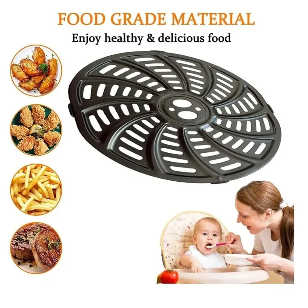 Rejilla perforada de repuesto para el hogar, bandeja para freidora de aire, parrilla para olla instantánea 6QT Gourmia GAF698/GAF686