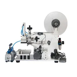 New Type Manual Square Bottle Labeling Machine, High Speed Pneumatic Flat Surface Labeling Machine