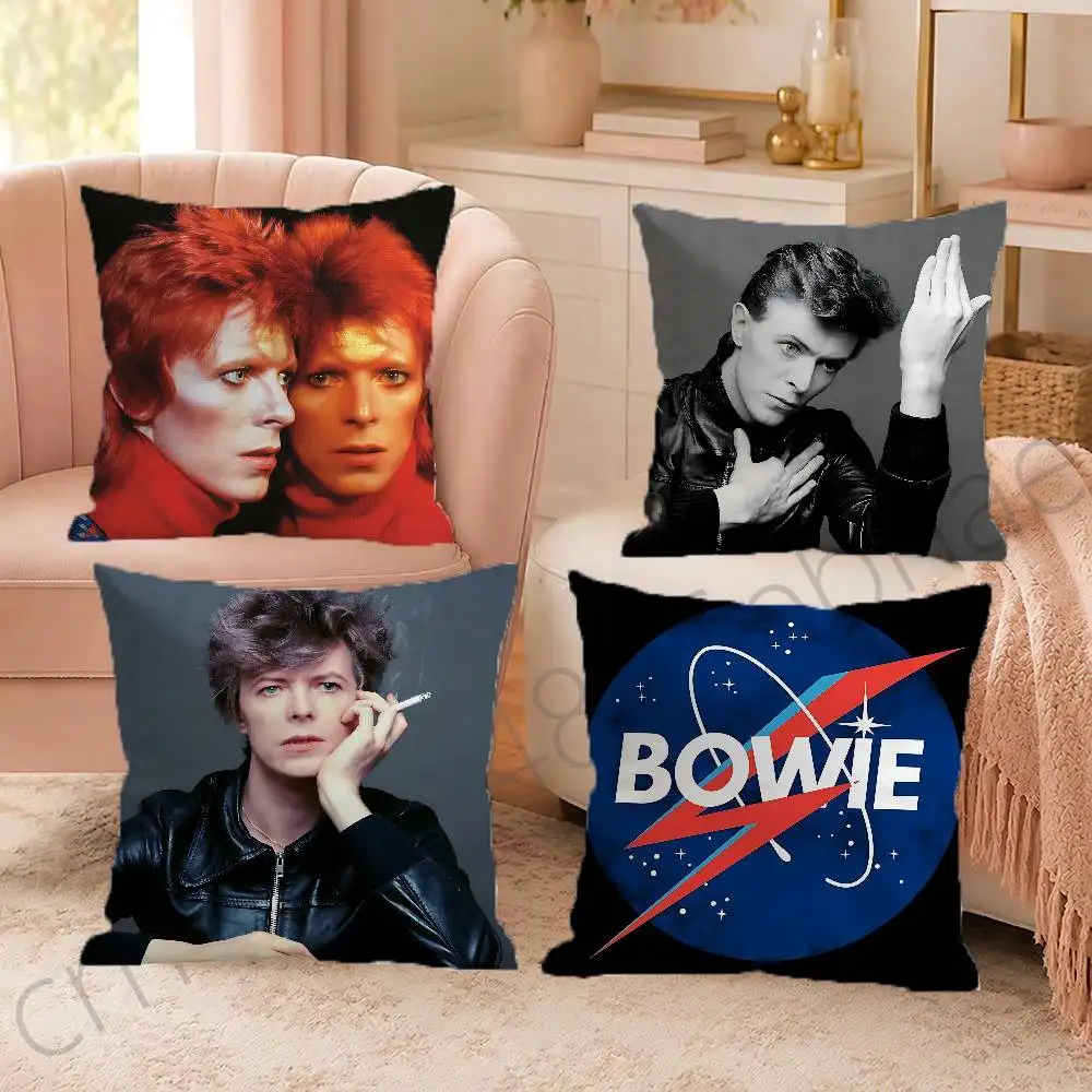 FOR David Bowie Jazz Rock Pillow Case Comfy Pillow Cover Cute Funny Pillowcases For Sofa Car Home Decor