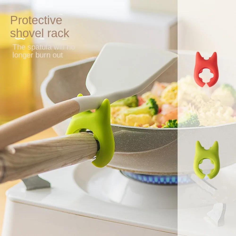 Anti-scalding Pan Side Scoop Clamp Heat-resistant Home Gadgets Pot Edge Shovel Rack Cooking Utensils Shovel Fixing Clip