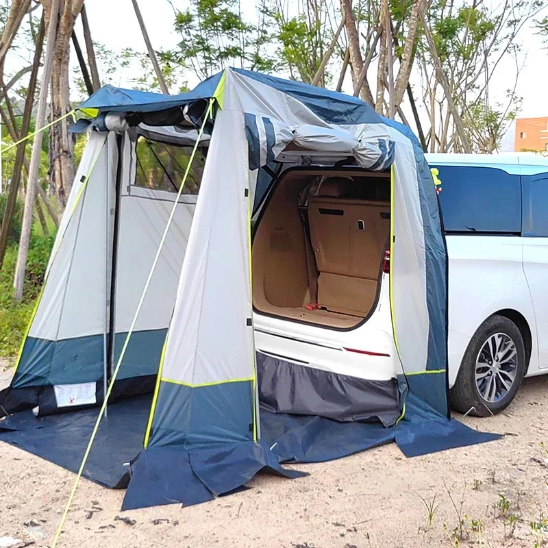 Self-driving outdoor camping tent camping RV SUV extended car tail tent side tent canopy shower shade