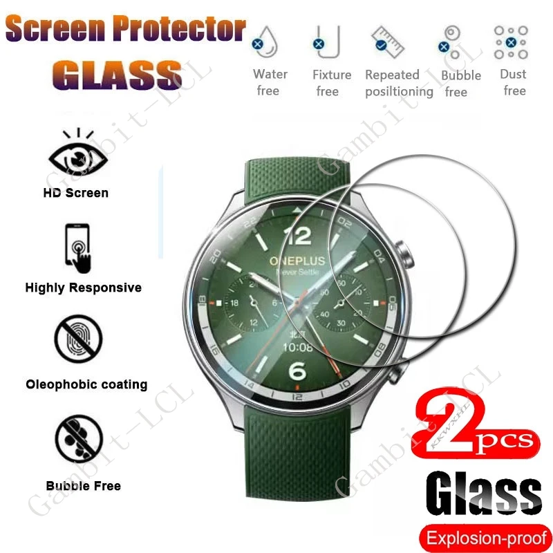 

2PCS 9H Tempered Glass Screen Protector For OnePlus Watch 2R Smart Watch One Plus Watch2R Watch2 2 R SmartWatch Cover Film