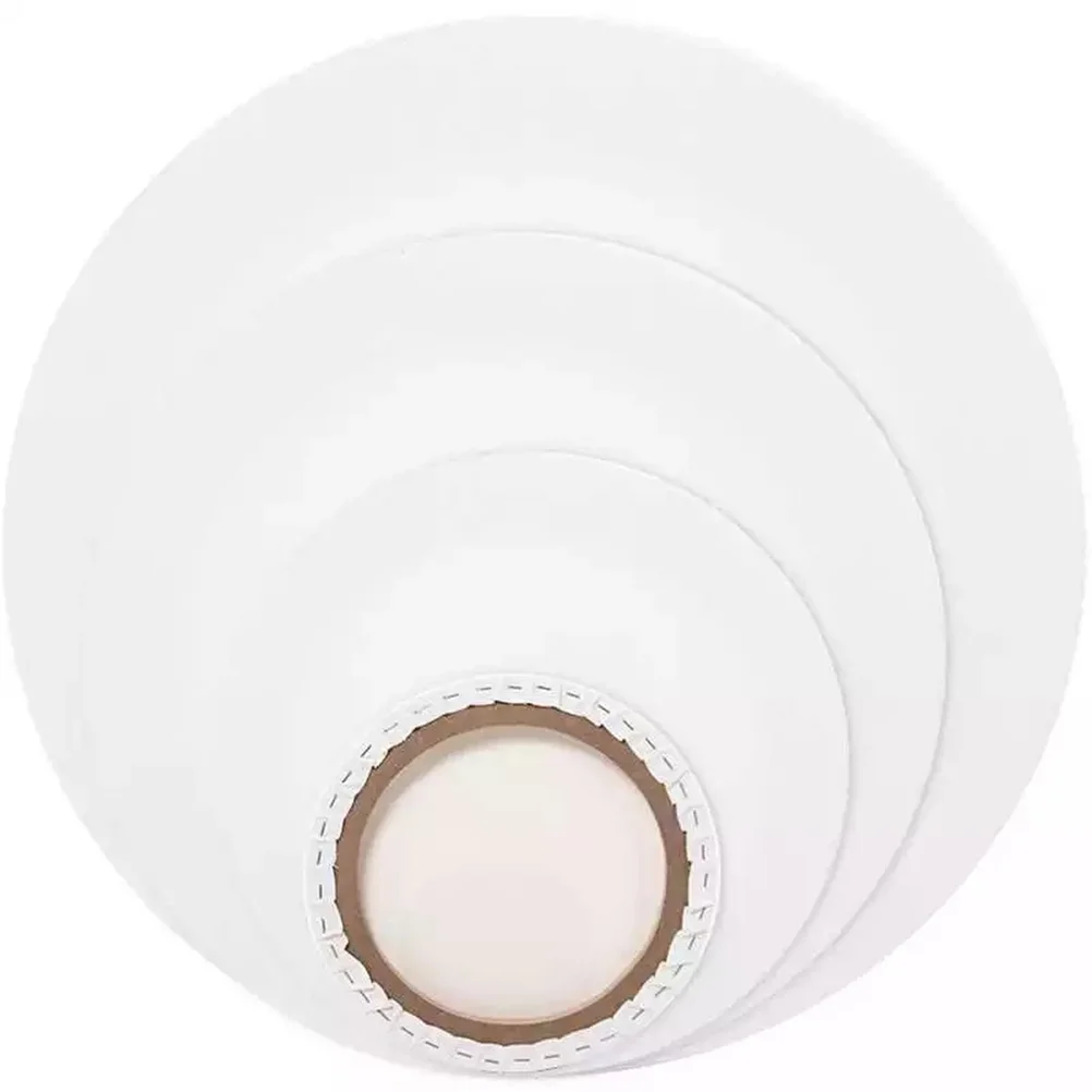 2 Pcs Ainting Canvas Panel Round Blank Frame Painting to Stretch Oil Mini Canvases