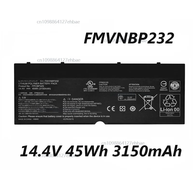 

FMVNBP232 FPCBP425 14.4V 45Wh 3150mAh Laptop Battery For Fujitsu Lifebook T904 U745 T935 T936 Series NotebookFast