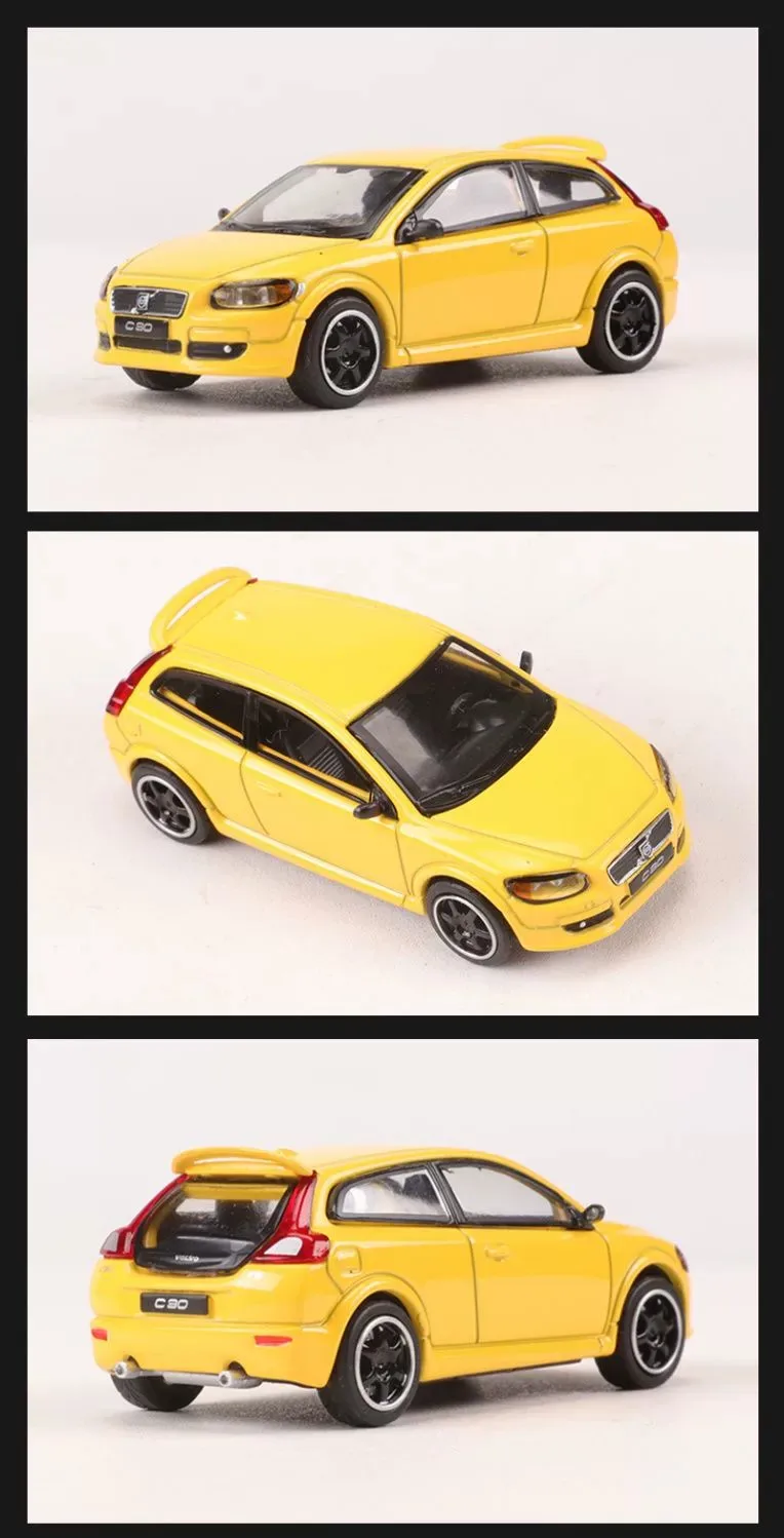 Modello di auto in lega pressofusa 1:64 stile C30 strisce da corsa Sport classici da collezione in edizione limitata Regalo in scatola per adulti e bambini