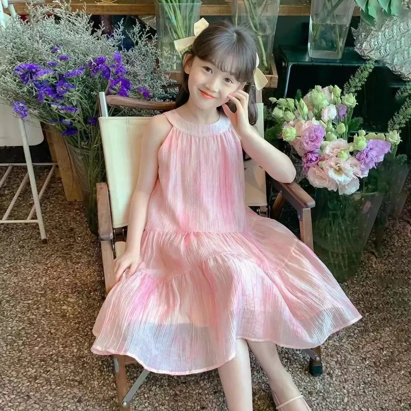 

Детское платье-ципао для девочек, летнее, для малышей 8-11 лет, новое, без рукавов, для подростков, праздничная одежда для детей 10-12 лет