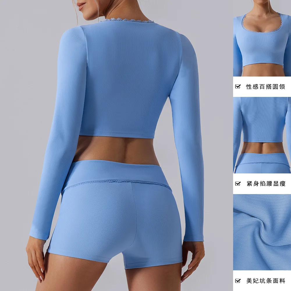 Рисунок 2 - кружевной женский комплект для йоги