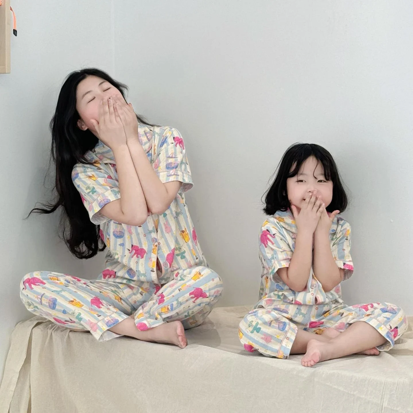 

Family Pijama Set Mother and Daughter Matching Sleepwear Suit Mom and Baby Girl Same Home Clothes Mommy and Me Nightgown Outfits