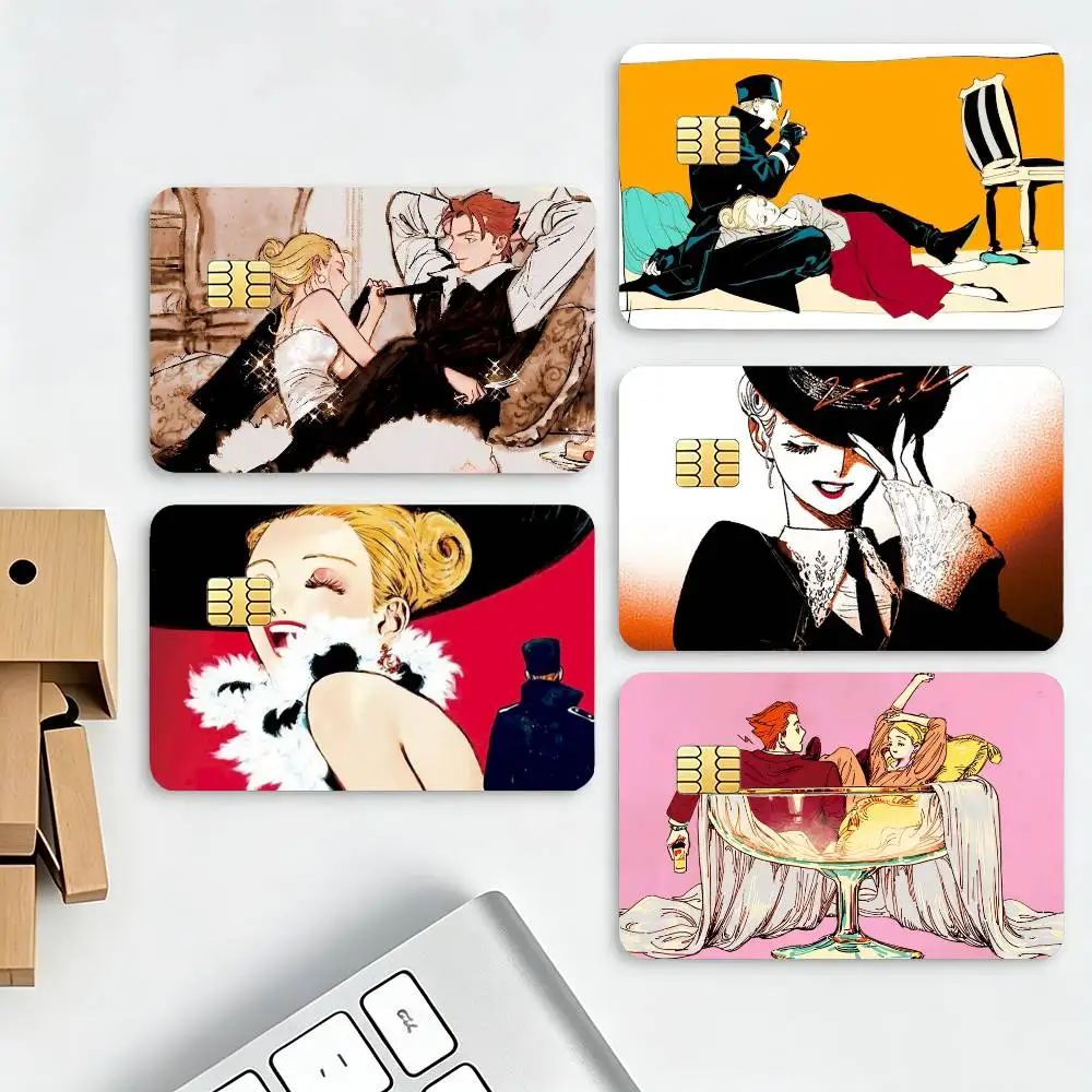 Manga V-Veil K-KotteriS Art Print HD Waterproof Credit Card Stickers Silicone Decals For Chip Game Cards Gift