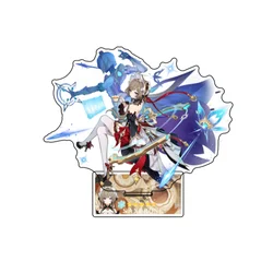Genshin lmpact Figures Lauma Arlecchino Sandron Acrylic Anime Model Flins Jahoda Durin Collect Desktop Decoration Keychains Gift