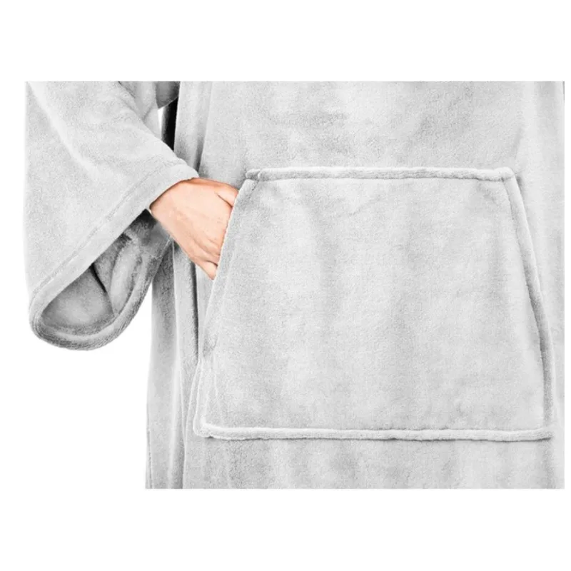 جديد الكبار للجنسين بطانية حرارية جيب كبير متعدد الوظائف يمكن ارتداؤها كسول كم بطانية الاستاتيكيه الفانيلا بطانية الجلباب #6