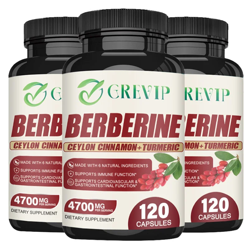 Berberine - Promotes Cardiovascular and Cholesterol Health, Support Healthy Weight Management and Immune System