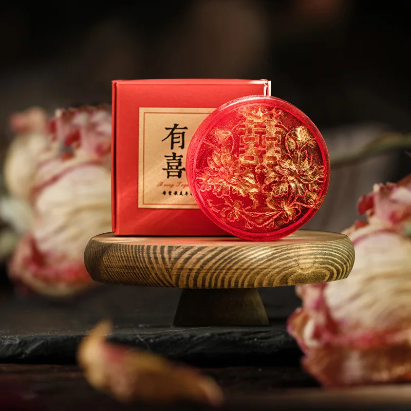 Xi Organic Essence Fragrant Essential Oil Handmade Wedding Hand Gift Box with Soap