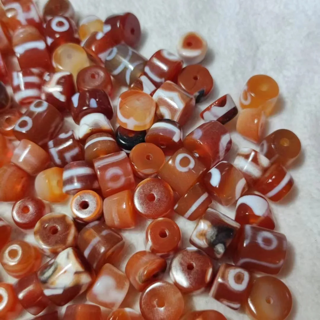 600pcs/lot Jewelry Red Flesh Broken Beads Bracelet Loose Beads natural agate making gift ethnic style wholesale for jewelry