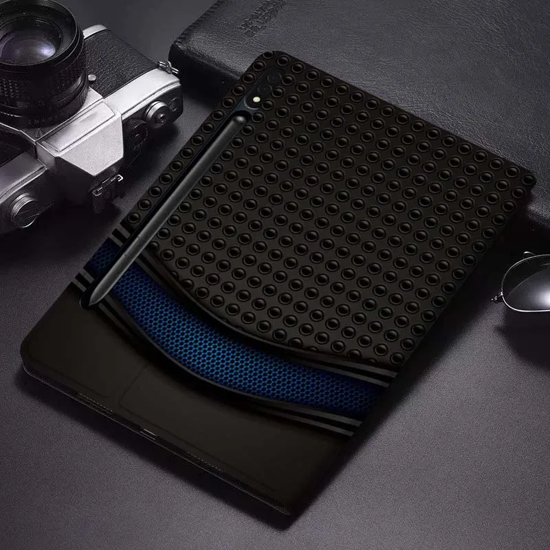 

Design Carbon Fiber Cool Gift For Samsung Galaxy Tab S6 S7 S8 S9 S10 FE Plus Lite Soft Flexible Support Tablet Case