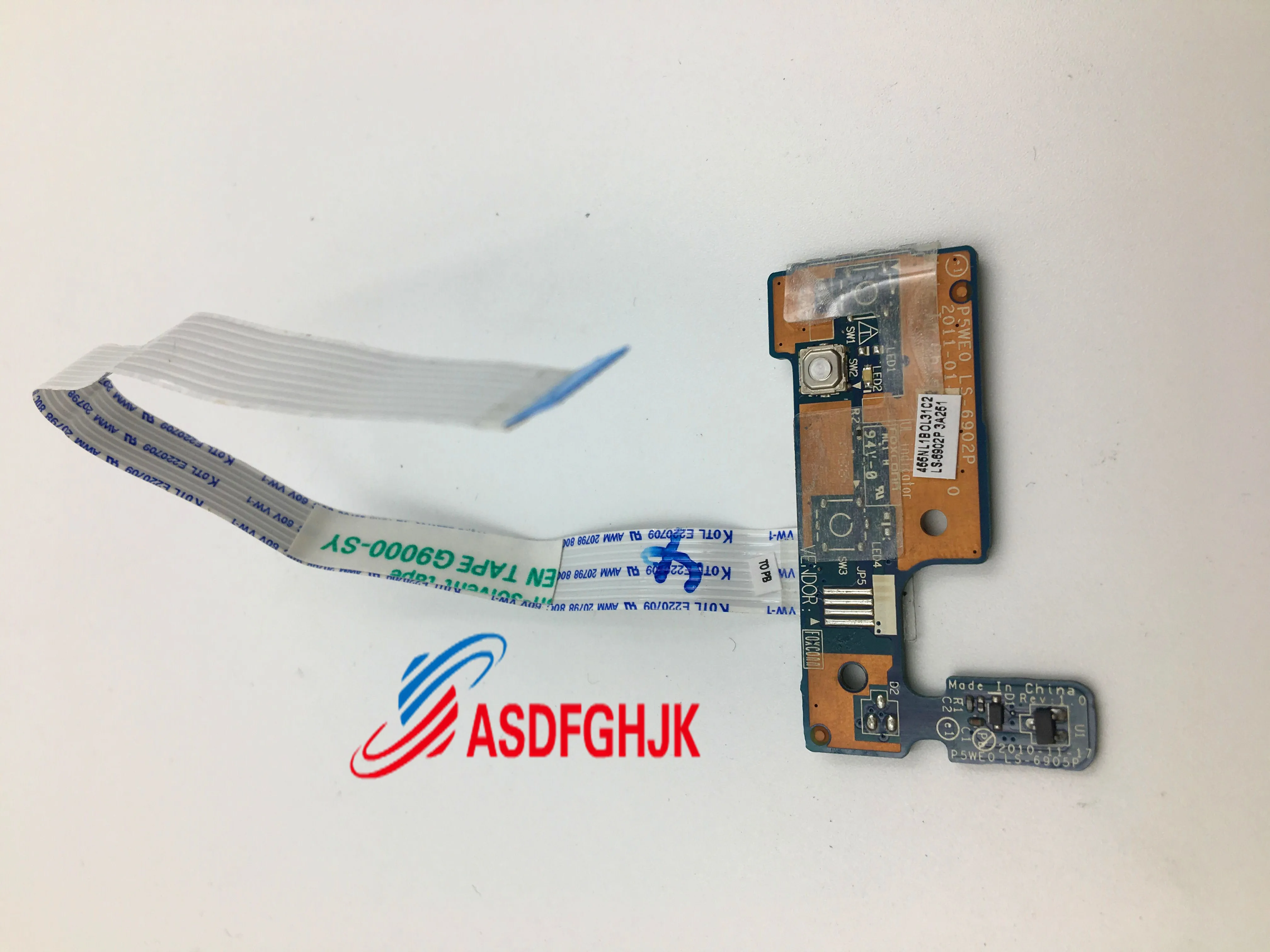 Original  P5WE0 LS-6902P For ACER Aspire 5750 5750G Series Power Button Board With Cable 100% Tested Fast Ship