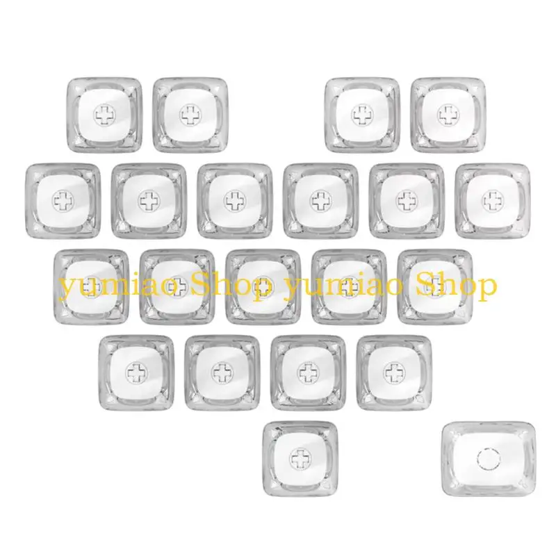 587B Customizeds Blank Keycaps MOA Profile 1U 1.25U Height Not Print Cover Replacement for Mechanical Keyboards DIY
