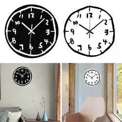 Modern Minimalist Graffiti Digital Wall Clock Silent Acrylic Clock Creative Clock Living Room Dining Room Hanging Decor
