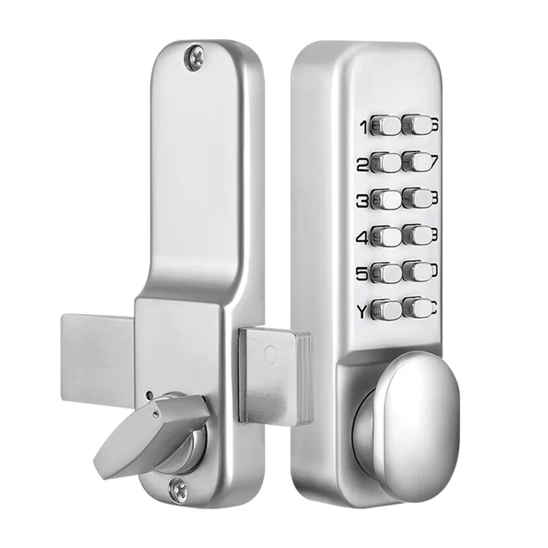Outdoor waterproof and rust-proof mechanical combination lock wrought iron door fence door old-fashioned balance bolt lock