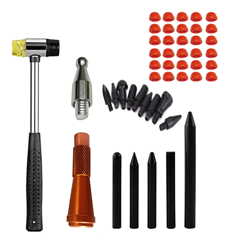 

Car Dent Hammer Pen Repair Dings Removal Tools Hail Bulge Remover Tap Down Auto Sheet Metal Set Automotive Accessories Parts