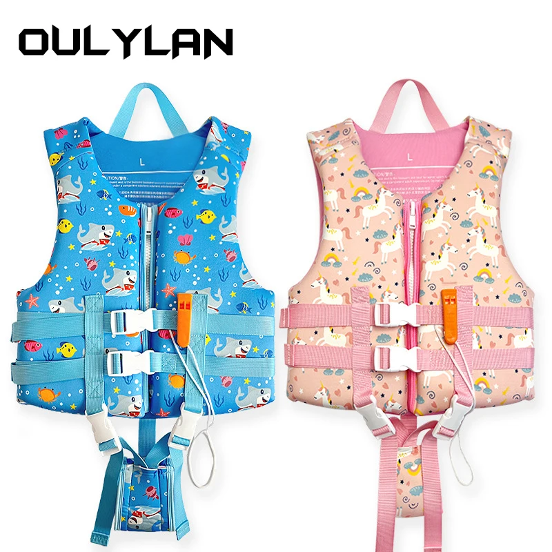 Oulylan Buoyancy Vest Child Vest Swimmer Jackets Life for Kids Jet Ski Boating Surfing Sailing Water Sports Swimming Supplies