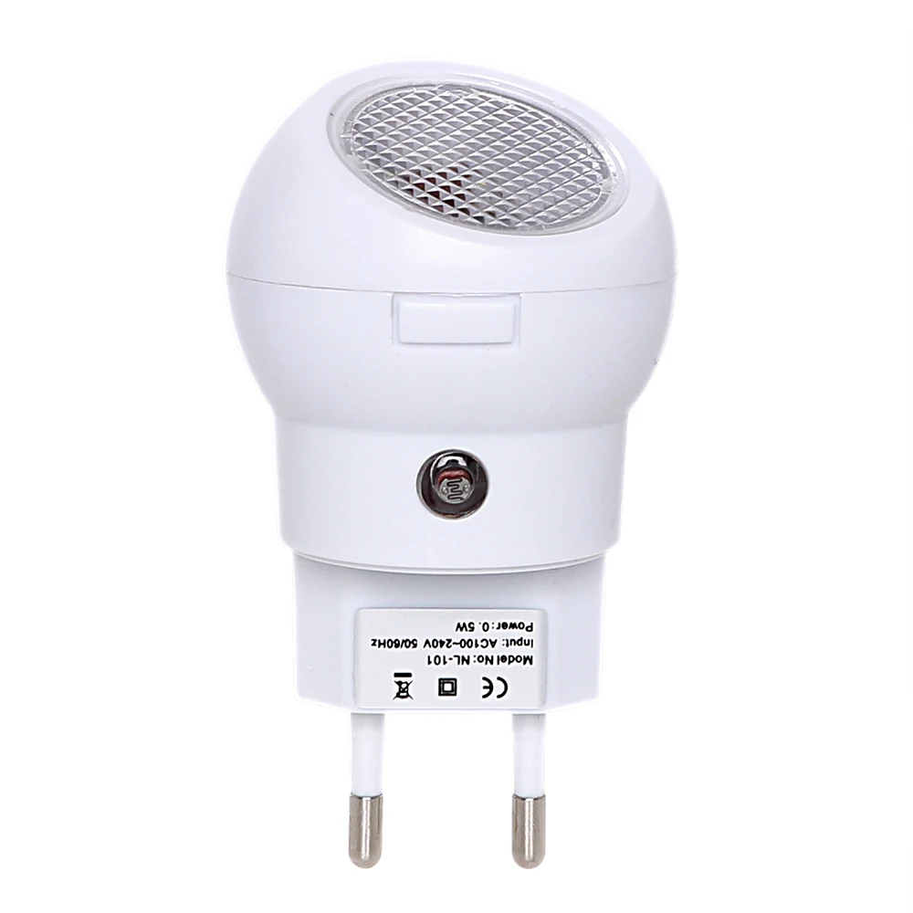 ITimo 360 lampu malam rotasi Manual lampu baru Sensor cahaya LED lampu kamar tidur colokan Eropa